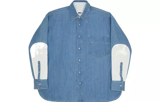 Рубашка мужская синяя Mm6 Maison Margiela, синий