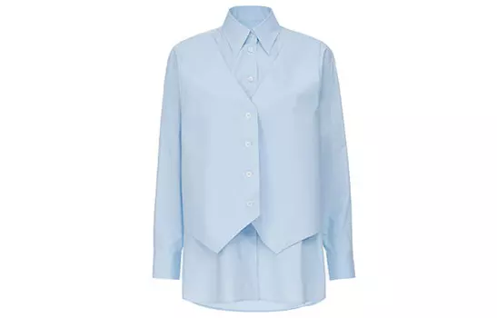 Рубашка мужская синяя Mm6 Maison Margiela, синий