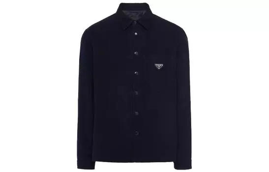 Рубашка мужская синяя Prada, синий