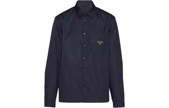 Рубашка мужская синяя Prada, синий