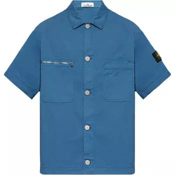 Рубашка мужская синяя Stone Island, синий