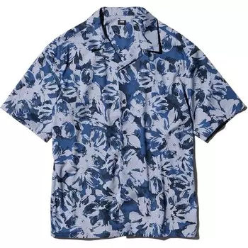 Рубашка мужская синяя Uniqlo, синий