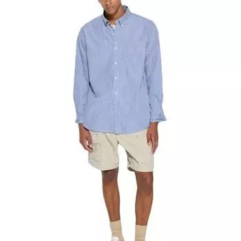 Рубашка мужская синяя Uniqlo, синий