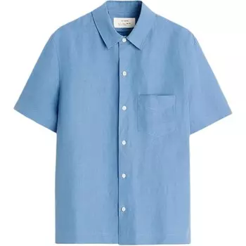 Рубашка мужская синяя Zara, синий