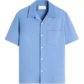 Рубашка мужская синяя Zara, синий