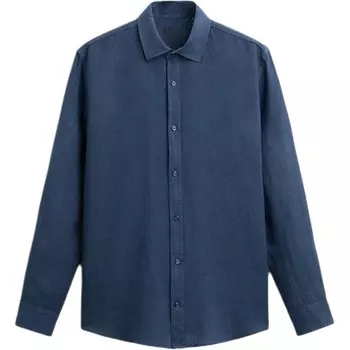 Рубашка мужская синяя Zara, синий