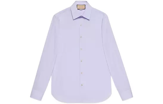 Рубашка мужская сиреневая Gucci, светло-фиолетовый