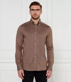 Рубашка мужская Stenstrms облегающего кроя, коричневый