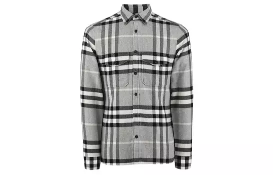 Рубашка мужская светло-серая Burberry, серый