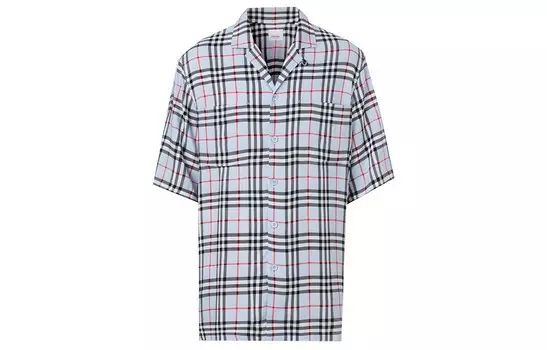 Рубашка мужская светло-синяя Burberry, светло-голубой
