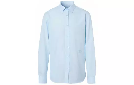 Рубашка мужская светло-синяя Burberry, светло-голубой