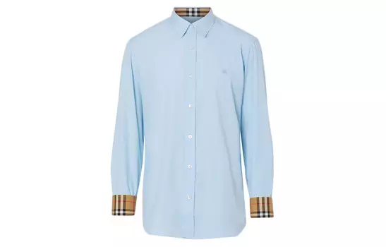 Рубашка мужская светло-синяя Burberry, светло-голубой