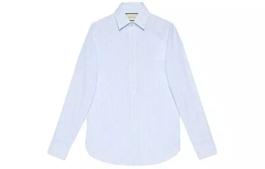 Рубашка мужская светло-синяя Gucci, светло-голубой