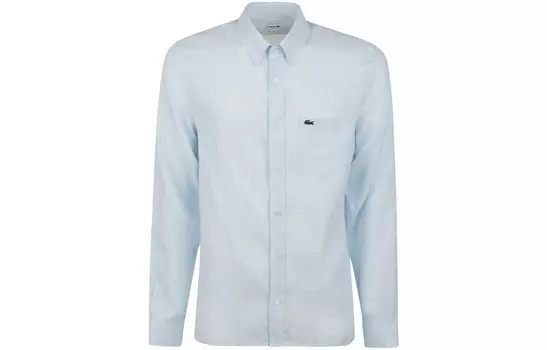 Рубашка мужская светло-синяя Lacoste, светло-голубой