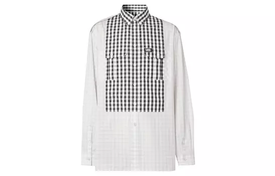 Рубашка мужская светло-зеленая Burberry, цвет Light gravel lime