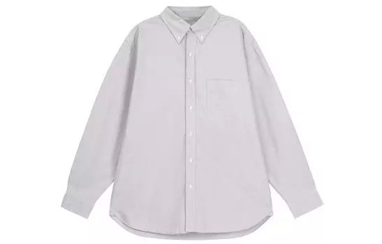 Рубашка мужская свинцово-серая Uniqlo, серый