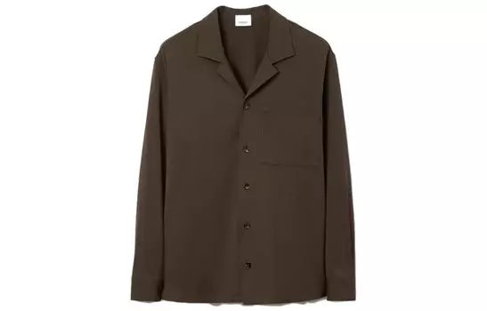 Рубашка мужская темно-коричневая Burberry, коричневый