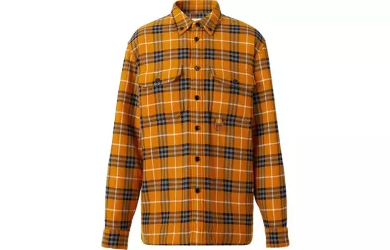 Рубашка мужская темно-рыжего цвета Burberry, цвет Dark ginger color