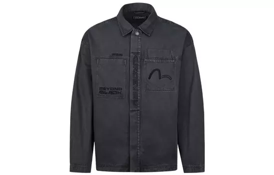 Рубашка мужская темно-серая Evisu, темно-серый