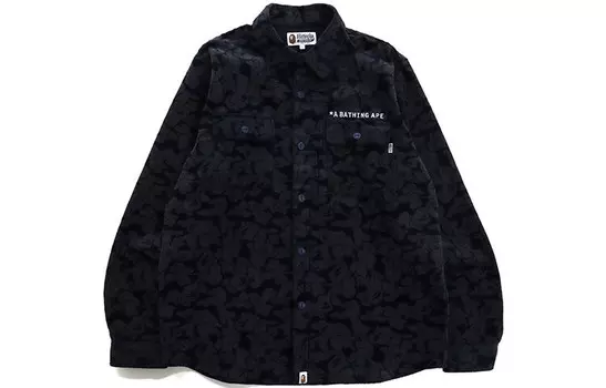 Рубашка мужская темно-синяя A Bathing Ape, синий