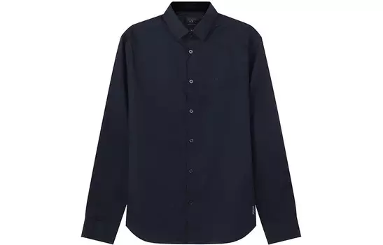 Рубашка мужская темно-синяя Armani Exchange, синий