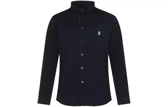 Рубашка мужская темно-синяя Burberry, синий