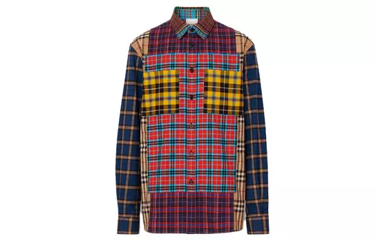 Рубашка мужская темно-синяя Burberry, синий