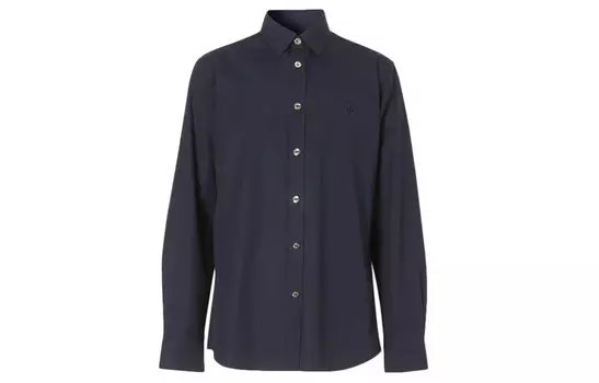 Рубашка мужская темно-синяя Burberry, синий