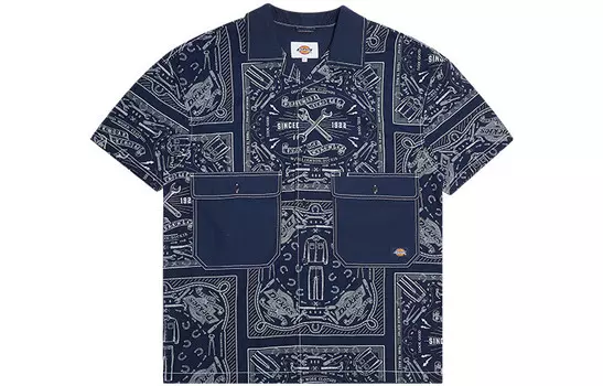 Рубашка мужская темно-синяя Dickies, синий