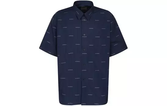 Рубашка мужская темно-синяя Givenchy, темно-синий