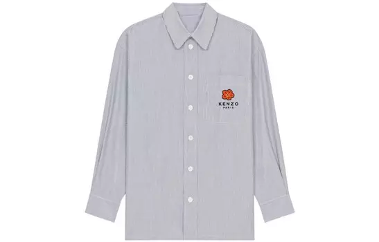 Рубашка мужская темно-синяя Kenzo, синий