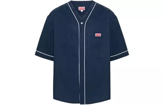 Рубашка мужская темно-синяя Kenzo, темно-синий