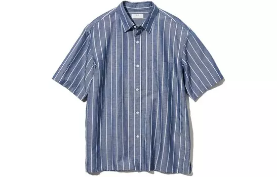 Рубашка мужская темно-синяя Uniqlo, темно-синий