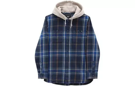 Рубашка мужская темно-синяя Vans, темно-синий