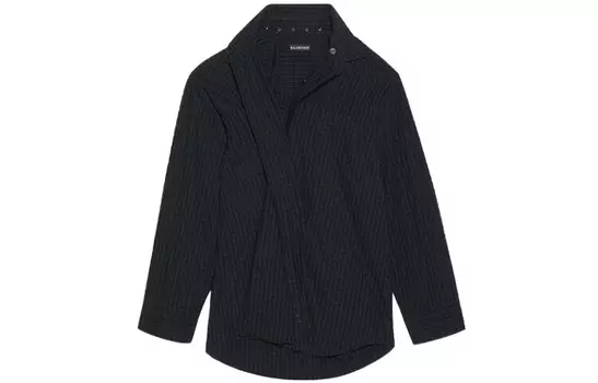 Рубашка мужская темно-зеленая Balenciaga, темно-зеленый