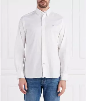 Рубашка мужская Tommy Hilfiger хлопковая классическая, белый