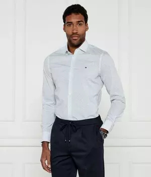 Рубашка мужская Tommy Hilfiger с цветочным принтом, белый