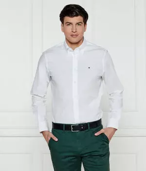 Рубашка мужская Tommy Hilfiger стандартного кроя из органического хлопка, белый