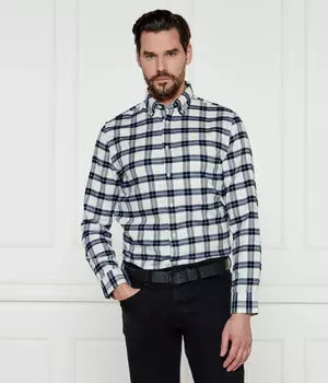 Рубашка мужская Tommy Hilfiger в клетку, белый/черный