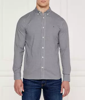 Рубашка мужская Tommy Hilfiger в мелкую клетку, синий