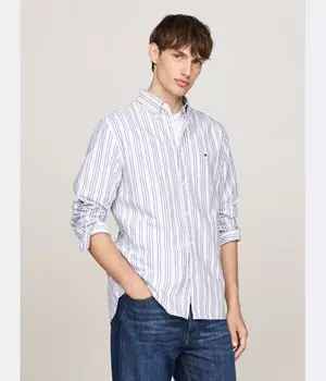 Рубашка мужская Tommy Hilfiger в полоску, голубой