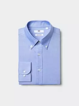 Рубашка мужская Uniqlo, цвет 64 синий