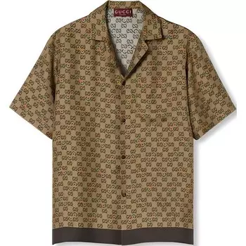 Рубашка мужская верблюжья Gucci, коричневый