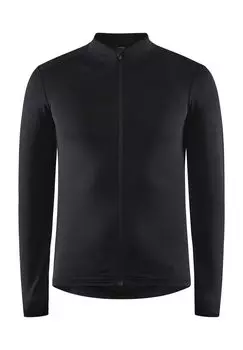 Рубашка мужская, воротник стойка, длинные рукава CRAFT, черный