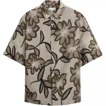 Рубашка мужская загар Zara, цвет Tan