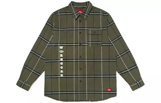 Рубашка мужская зеленая Dickies, зеленый