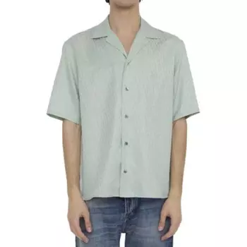 Рубашка мужская зеленая Dior, зеленый