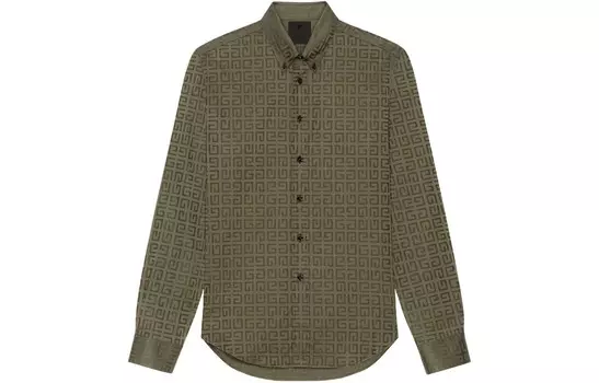 Рубашка мужская зеленая Givenchy, зеленый