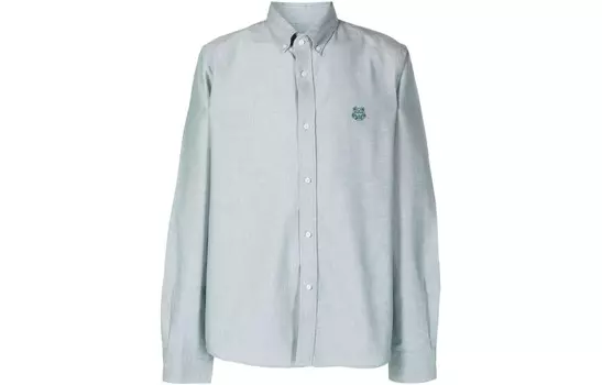 Рубашка мужская зеленая Kenzo, зеленый