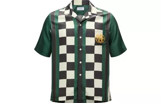 Рубашка мужская зеленая Rhude, зеленый